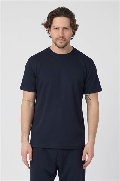 Erkek Örme Viskon Takım Lacivert