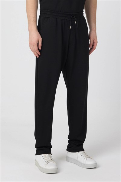 Erkek Örme Viskon Takım Siyah