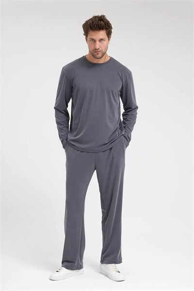Erkek Roma&Monada  Oversize Oysho Kumaş Takım Lacivert