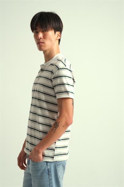 Erkek Lorex Polo Yaka Düğmeli Tshirt Gri