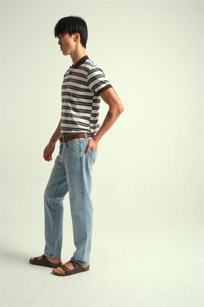 Erkek Lorex Polo Yaka Düğmeli Tshirt Kahve Rengi