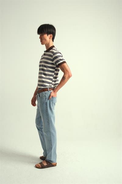 Erkek Lorex Polo Yaka Düğmeli Tshirt Kahve Rengi