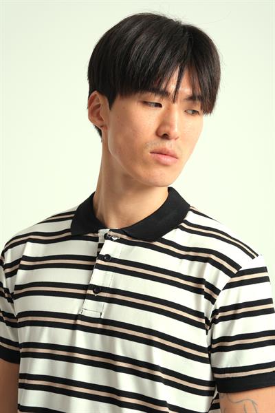 Erkek Lorex Polo Yaka Düğmeli Tshirt Siyah