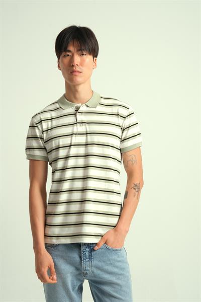 Erkek Lorex Polo Yaka Düğmeli Tshirt Yeşil