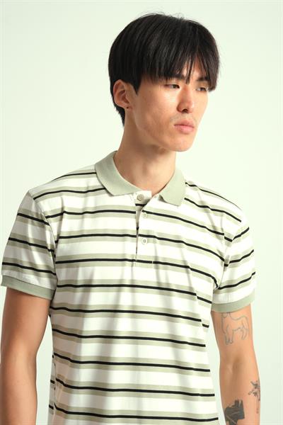 Erkek Lorex Polo Yaka Düğmeli Tshirt Yeşil