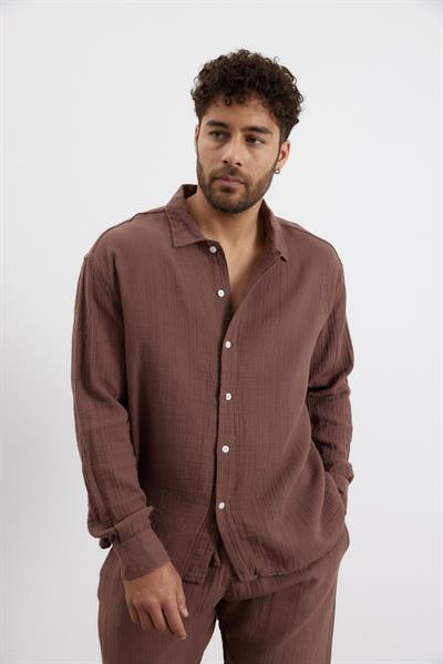 Malibu Müslin Pantolon Kahve Rengi