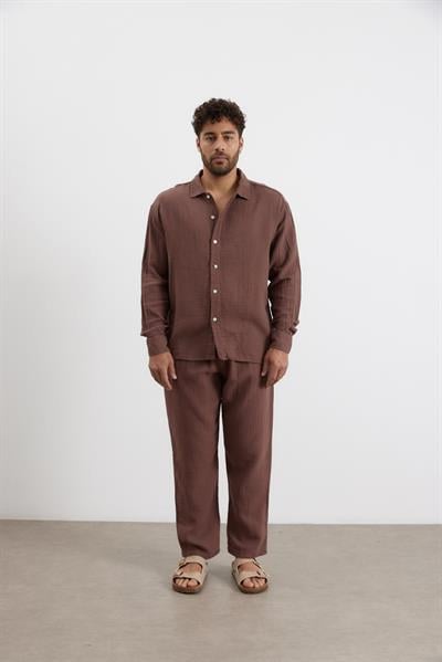 Malibu Müslin Pantolon Kahve Rengi