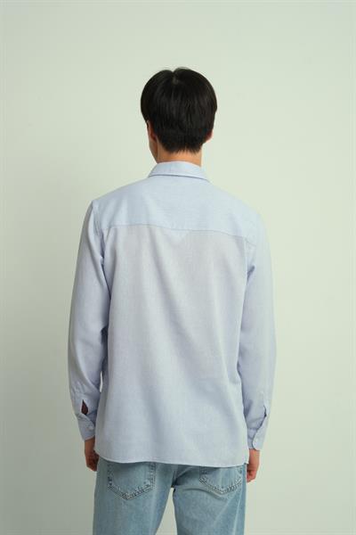 Erkek Oxcep %100 Pamuk Cepli Gömlek Bebe Mavi