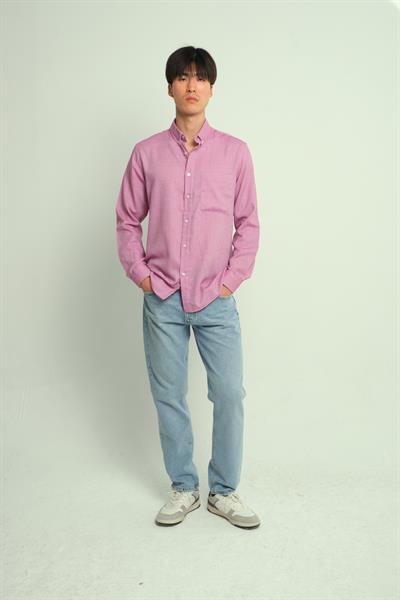 Erkek Oxcep %100 Pamuk Cepli Gömlek Pembe