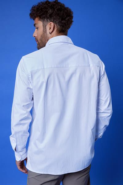 Sagres Klasik Gömlek Beyaz