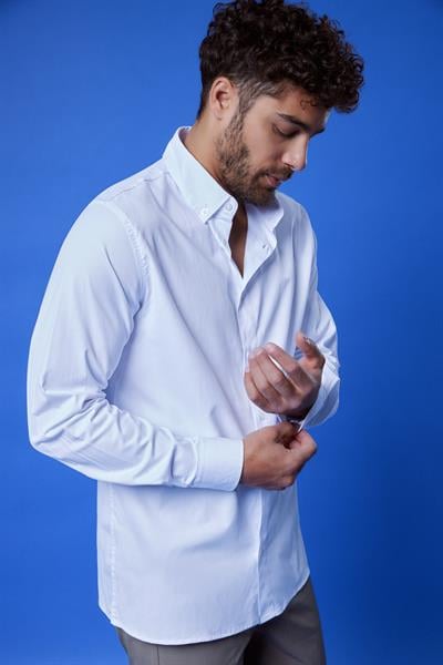 Sagres Klasik Gömlek Beyaz