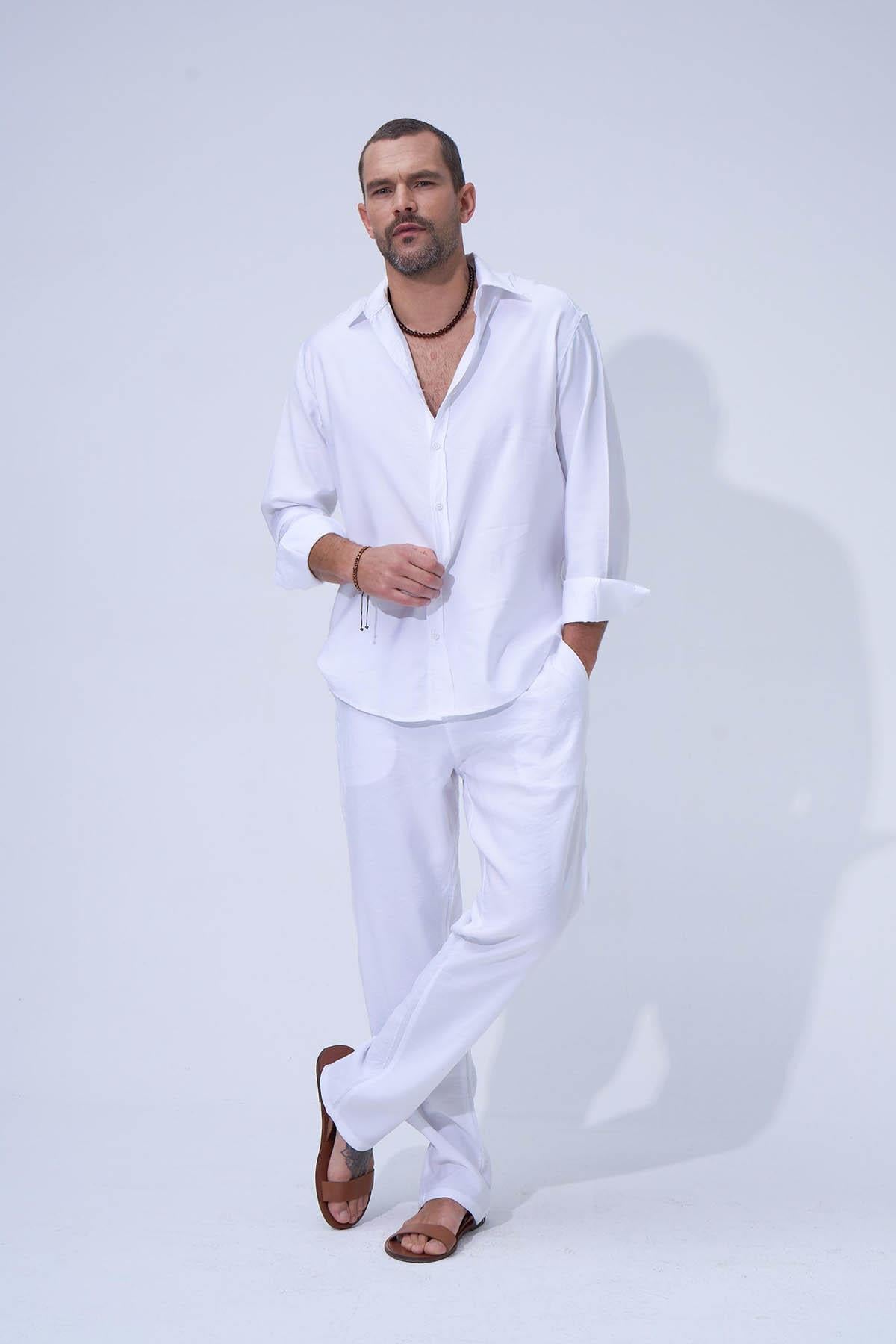 Bello Jogger Pantolon Beyaz
