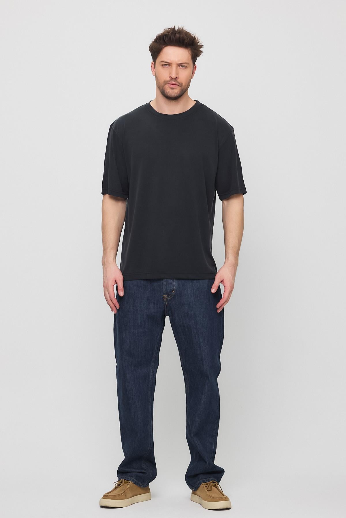 Gilina Basic Modal Tshirt Siyah