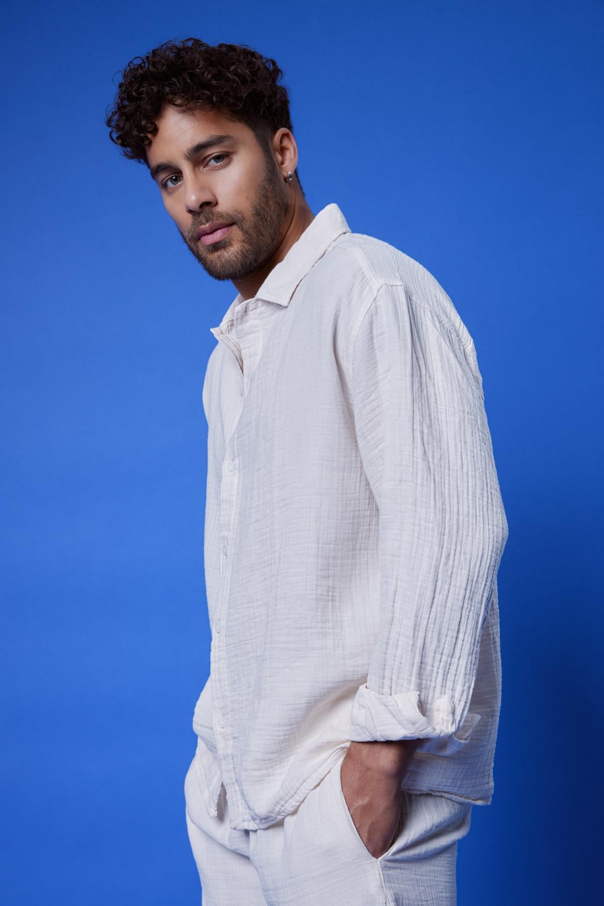 Kuta Müslin Gömlek Ekru