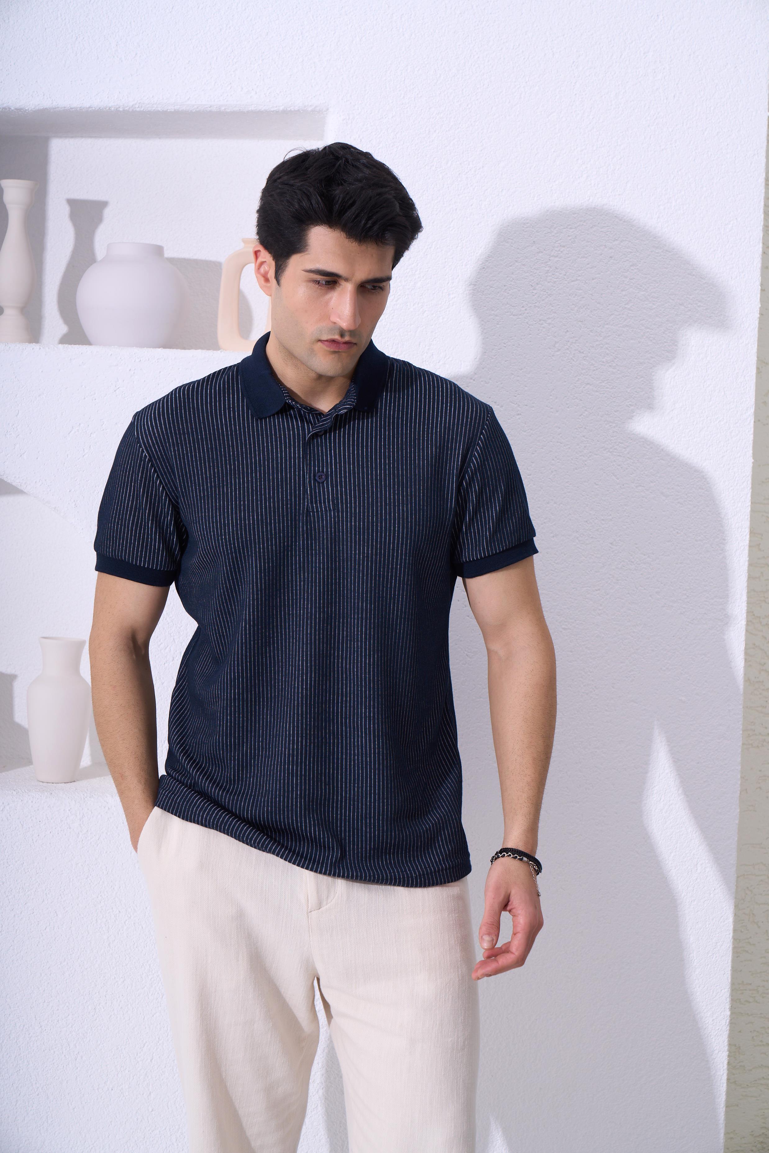 Peoy Casual Tshirt Lacivert
