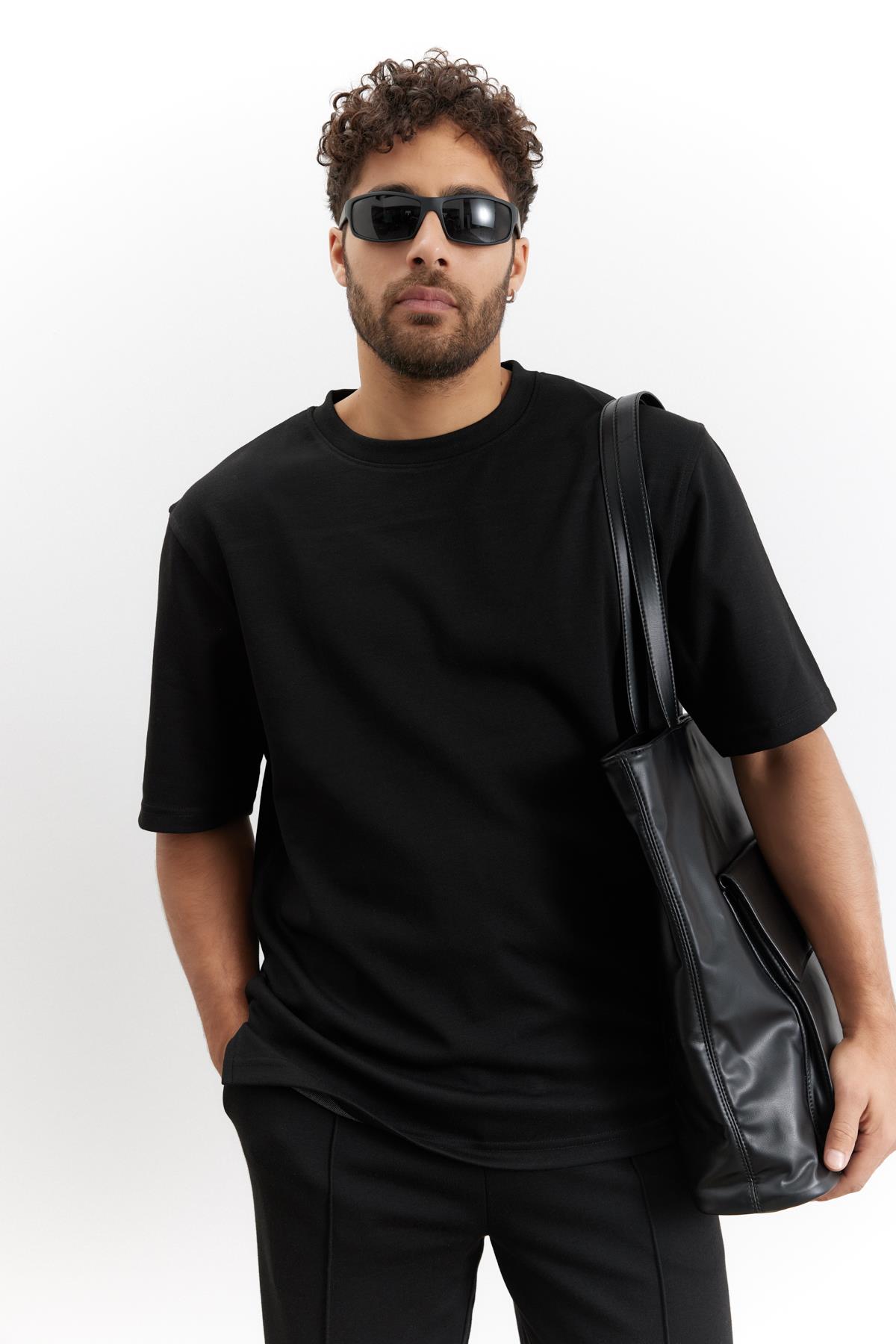 Ravello Örme Kumaş Pantolon Siyah