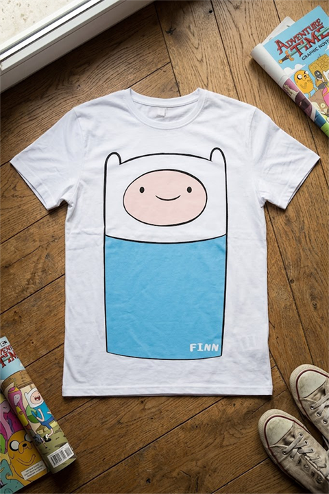Beyaz Adventure Time Finn Y2K Unisex T-Shirt