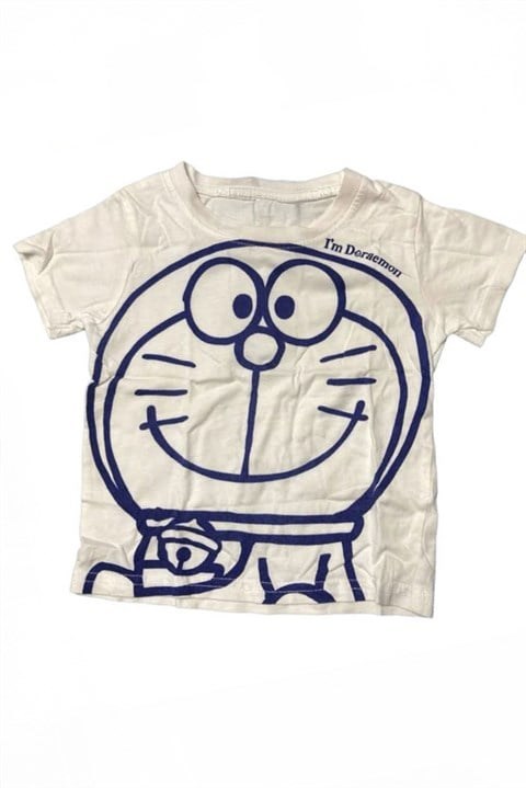 Beyaz Doraemon Unisex T-Shirt
