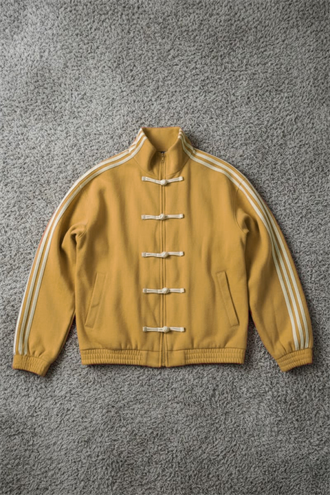 Hardal Retro Üç Şeritli Vintage Y2K Unisex Ceket