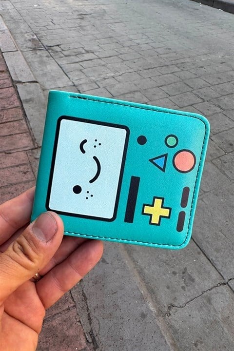 Mavi Adventure Time BMO Erkek Cüzdan
