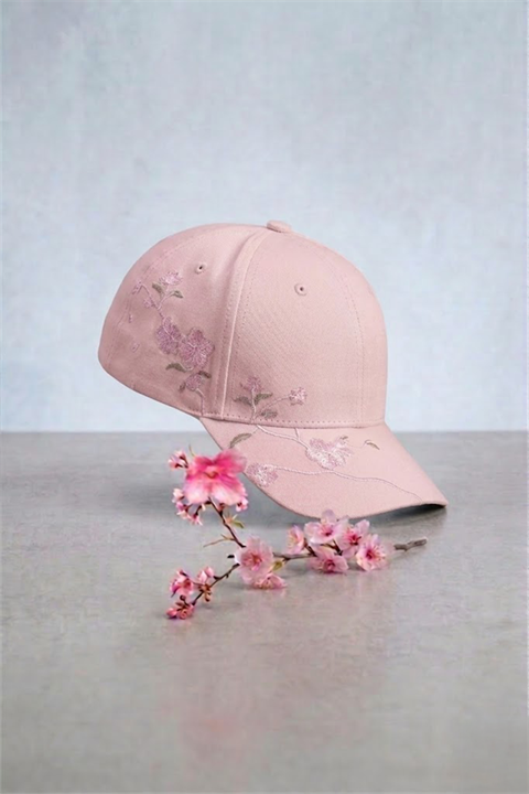 Pembe Sakura Baseball Şapka