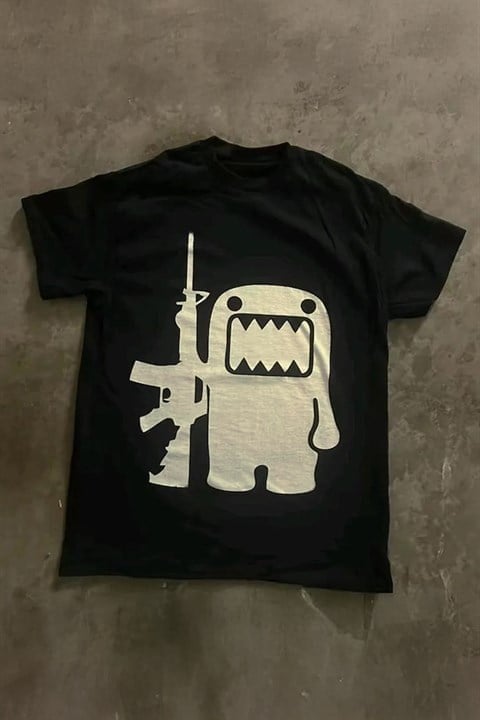 Siyah Domo Kun Gun Y2K Unisex T-Shirt