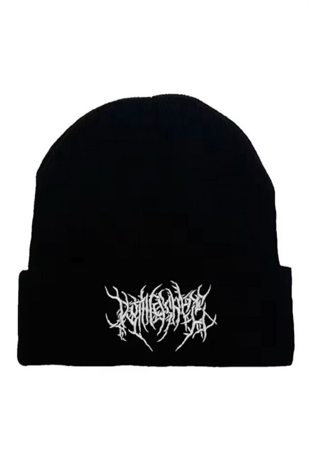 Siyah Gothic Punk Streetwear Bere