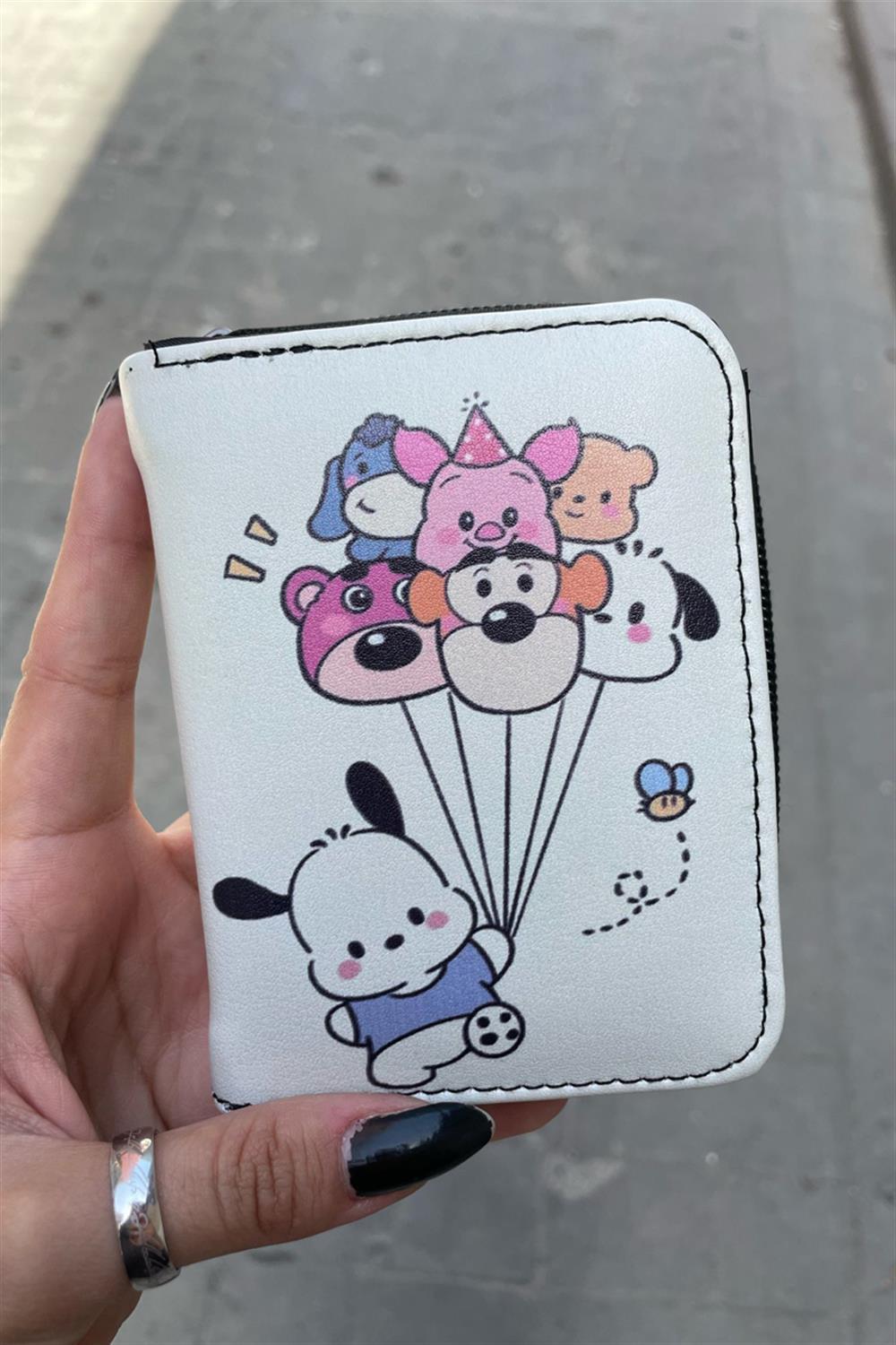 Winnie The Pooh Mixes Sanrio Balloon Kısa Cüzdan