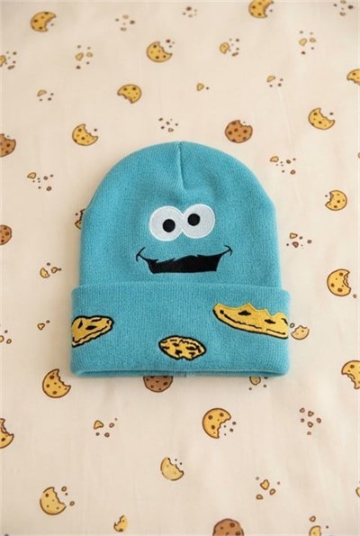 Mavi Cookie Monster Face Unisex Bere