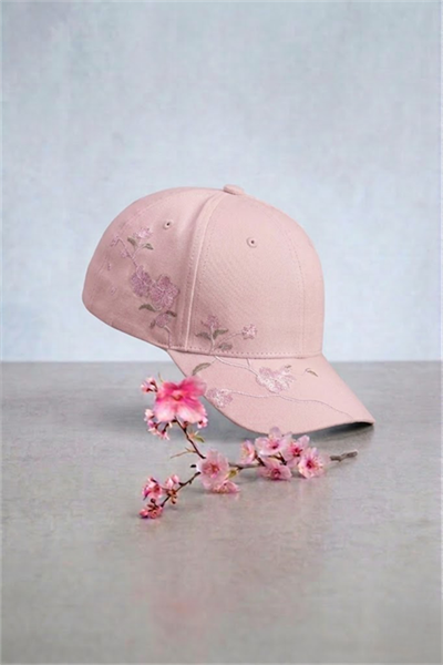 Pembe Sakura Baseball Şapka