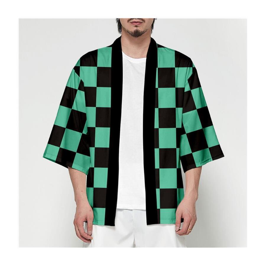 Anime Demon Slayer: Kimetsu No Yaiba Tanjiro Unisex Kimono