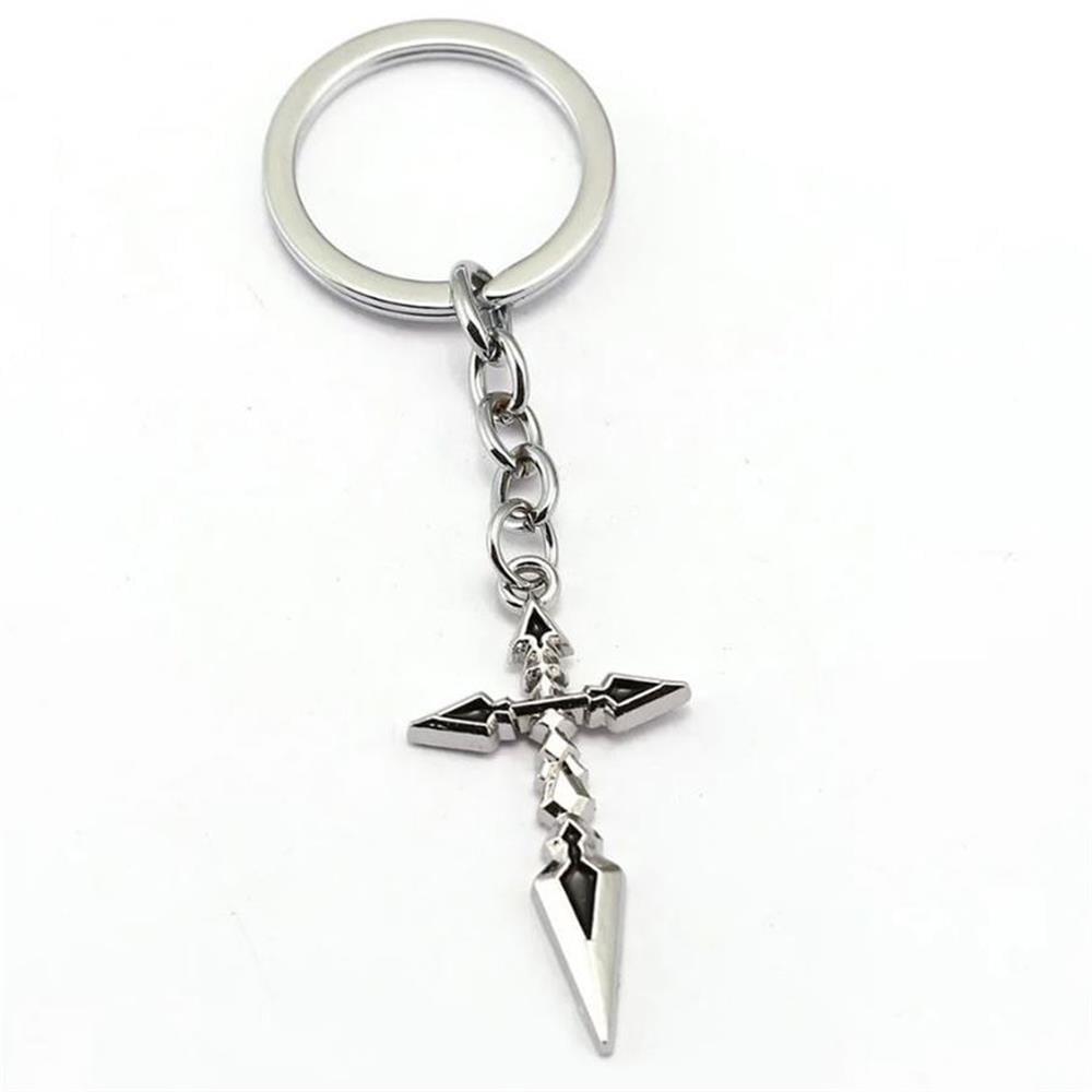 Anime Genshin Impact - Saber Cross Metal Anahtarlık