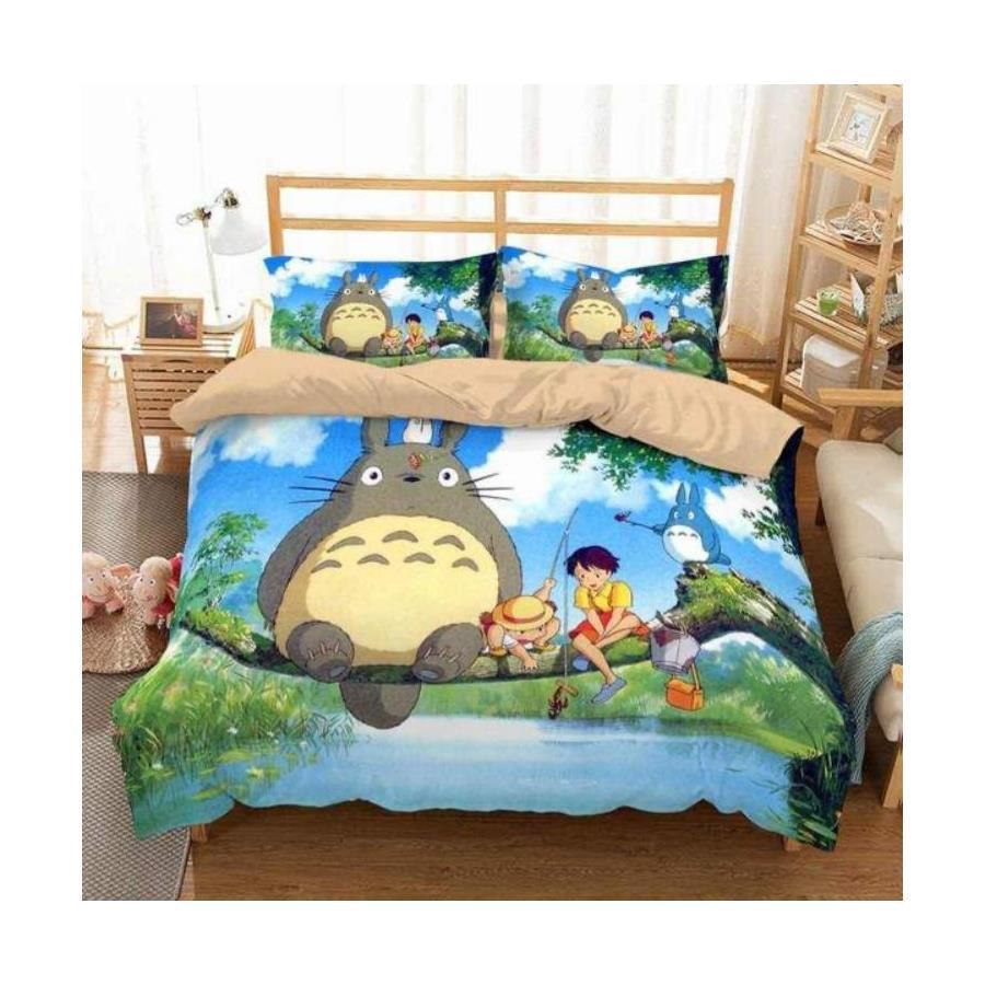 Anime Totoro With Friends Tek Kişilik Nevresim Takımı