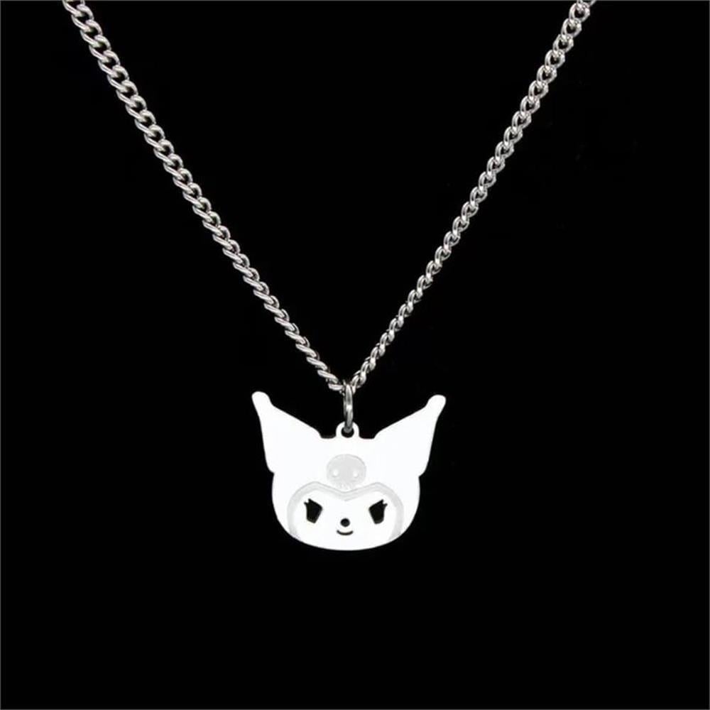 Çelik Anime Harajuku Kuromi Kolye