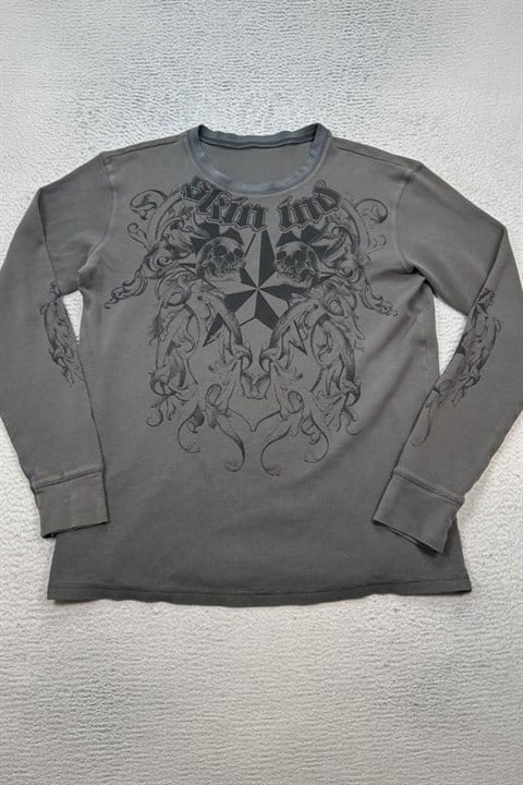 Füme Skin Ind Skull Gotik Unisex Sweatshirt