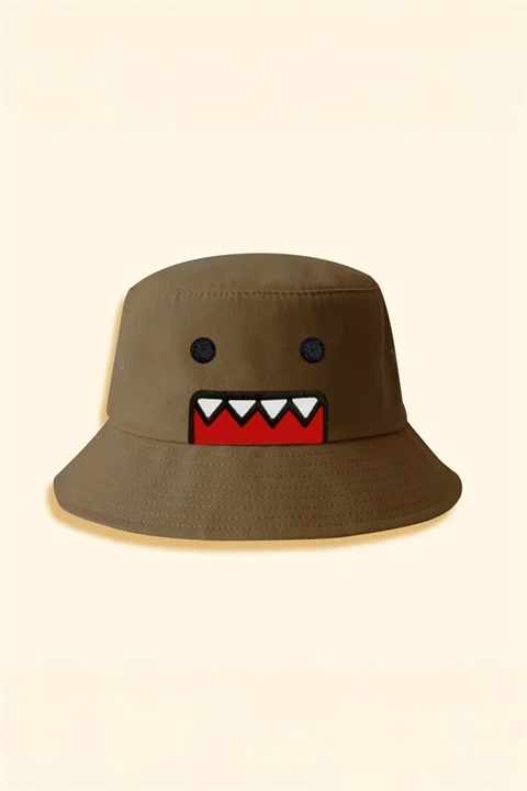 Kahverengi Domo Kun Bucket Şapka
