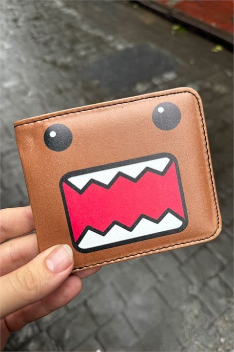 Kahverengi Domo Kun Erkek Cüzdan