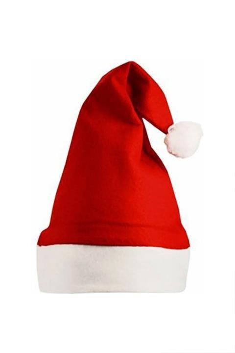 Kırmızı Yılbaşı Noel Baba Şapkası