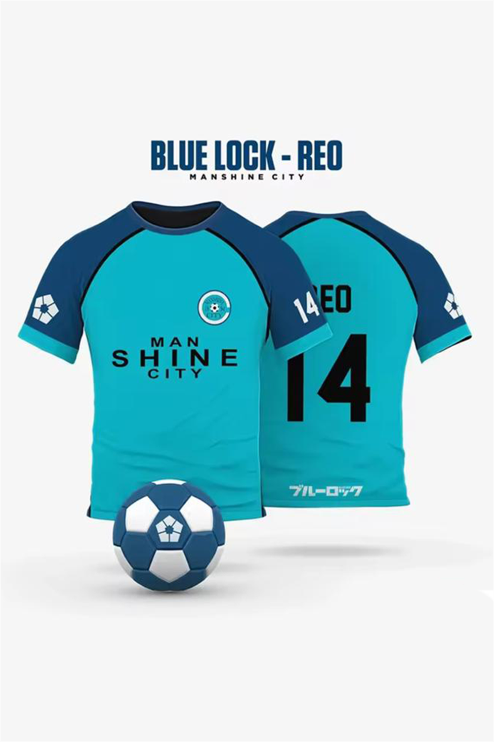 Mavi Anime Blue Lock 14 Reo Forma Unisex T-shirt