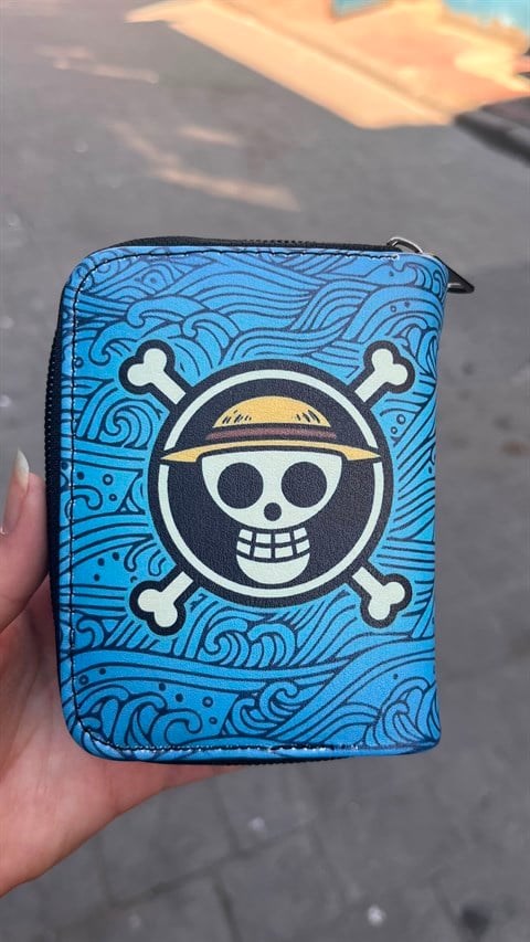 Mavi Anime One Piece Unisex Cüzdan