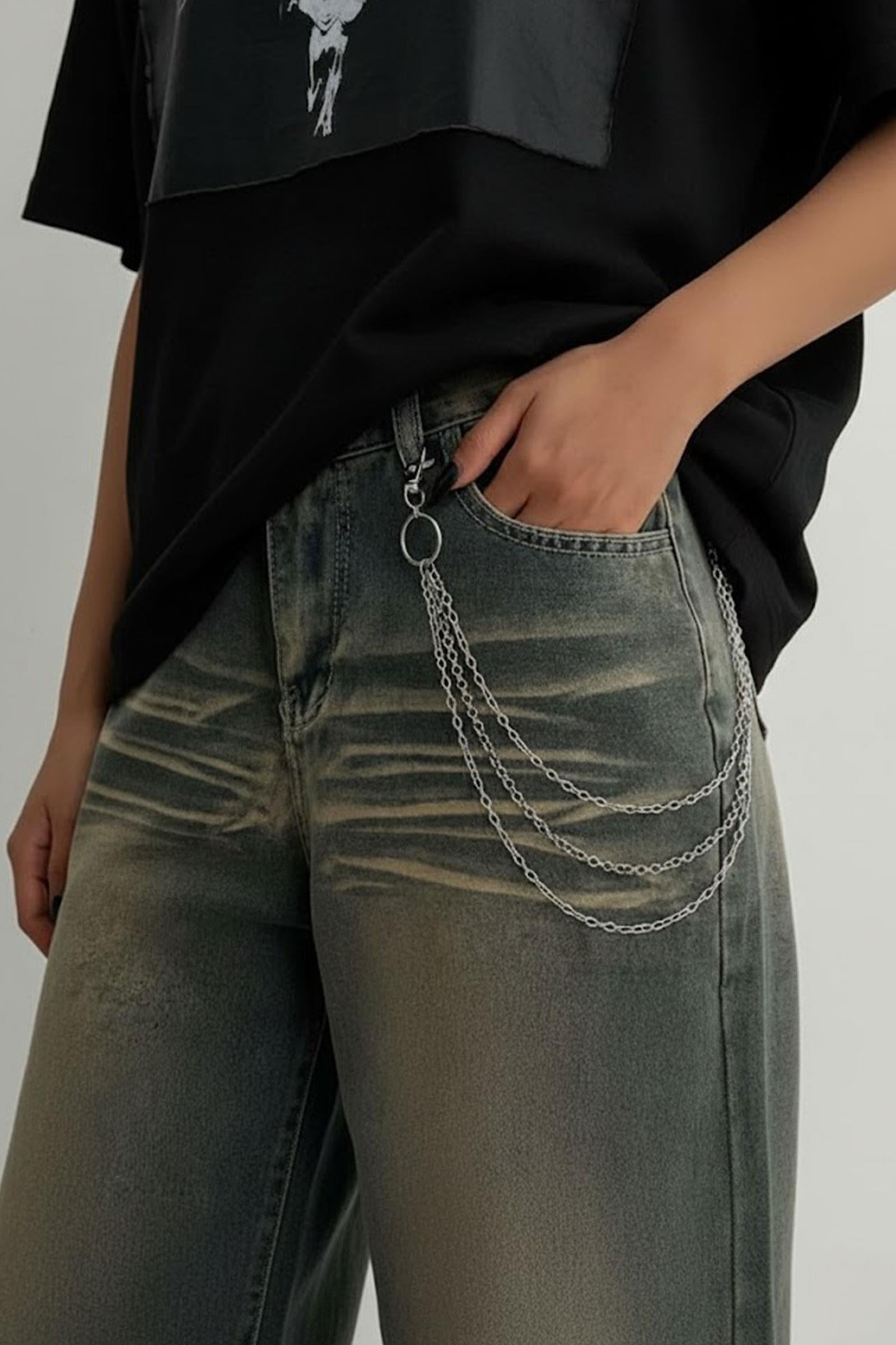 Silver Üçlü Pantolon Zinciri