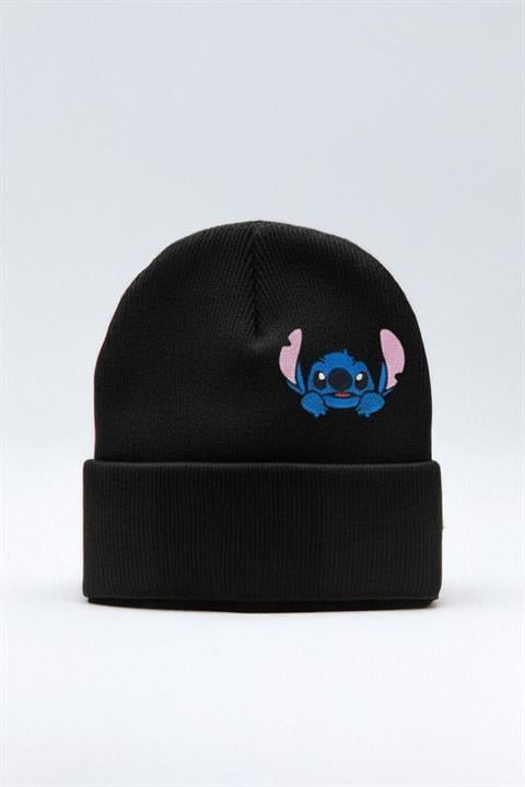 Siyah Sevimli Stitch Unisex Bere