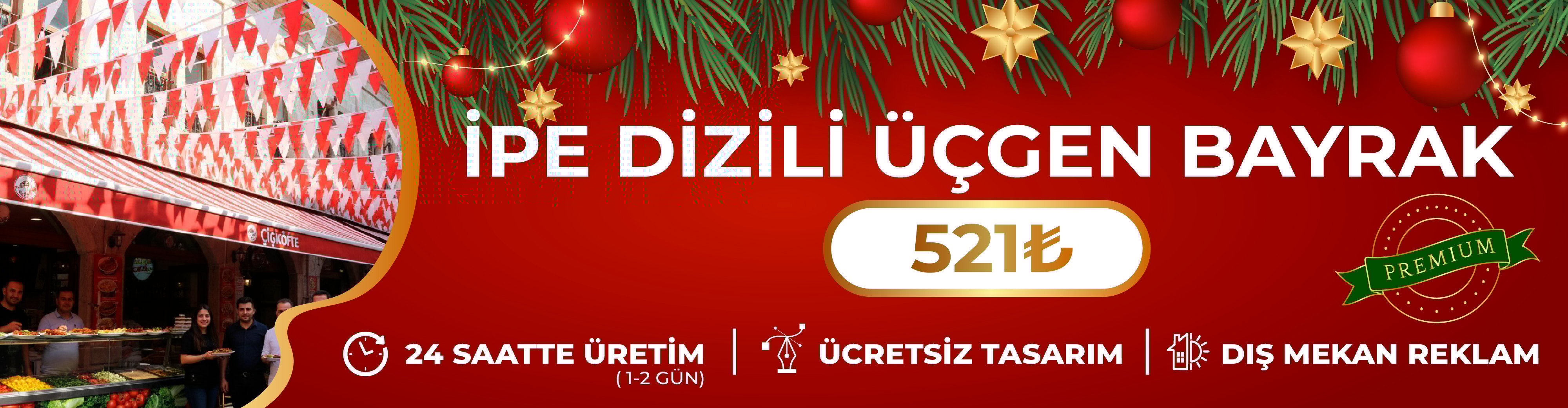 İpe Dizili Üçgen Bayrak