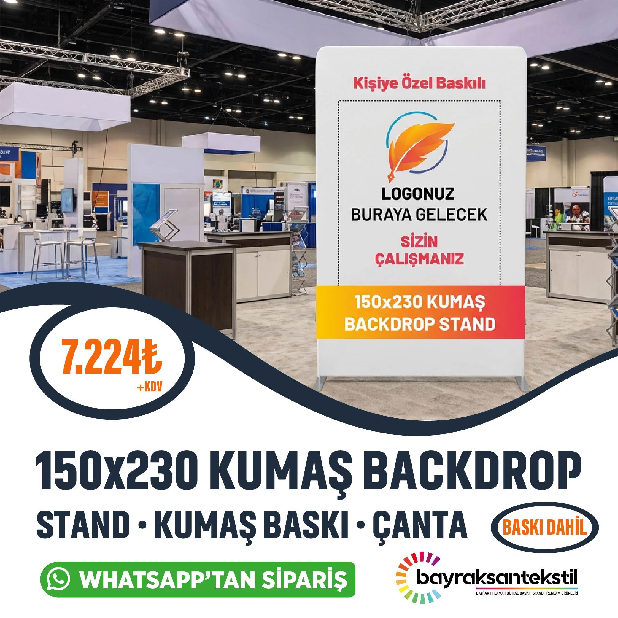 150x230 CM Kumaş Backdrop Stand