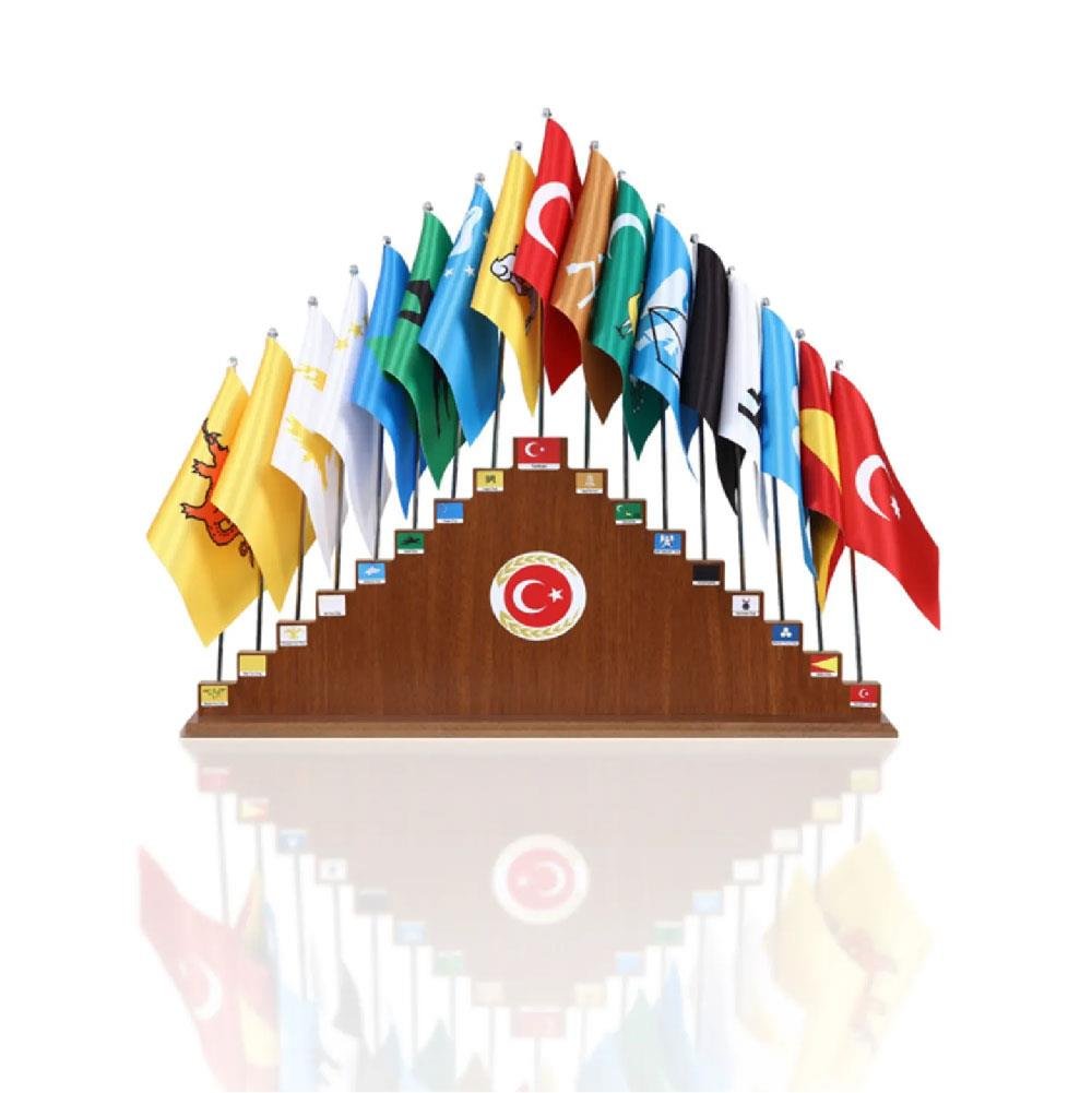 17'li Türk Devletleri Ahşap Kaide