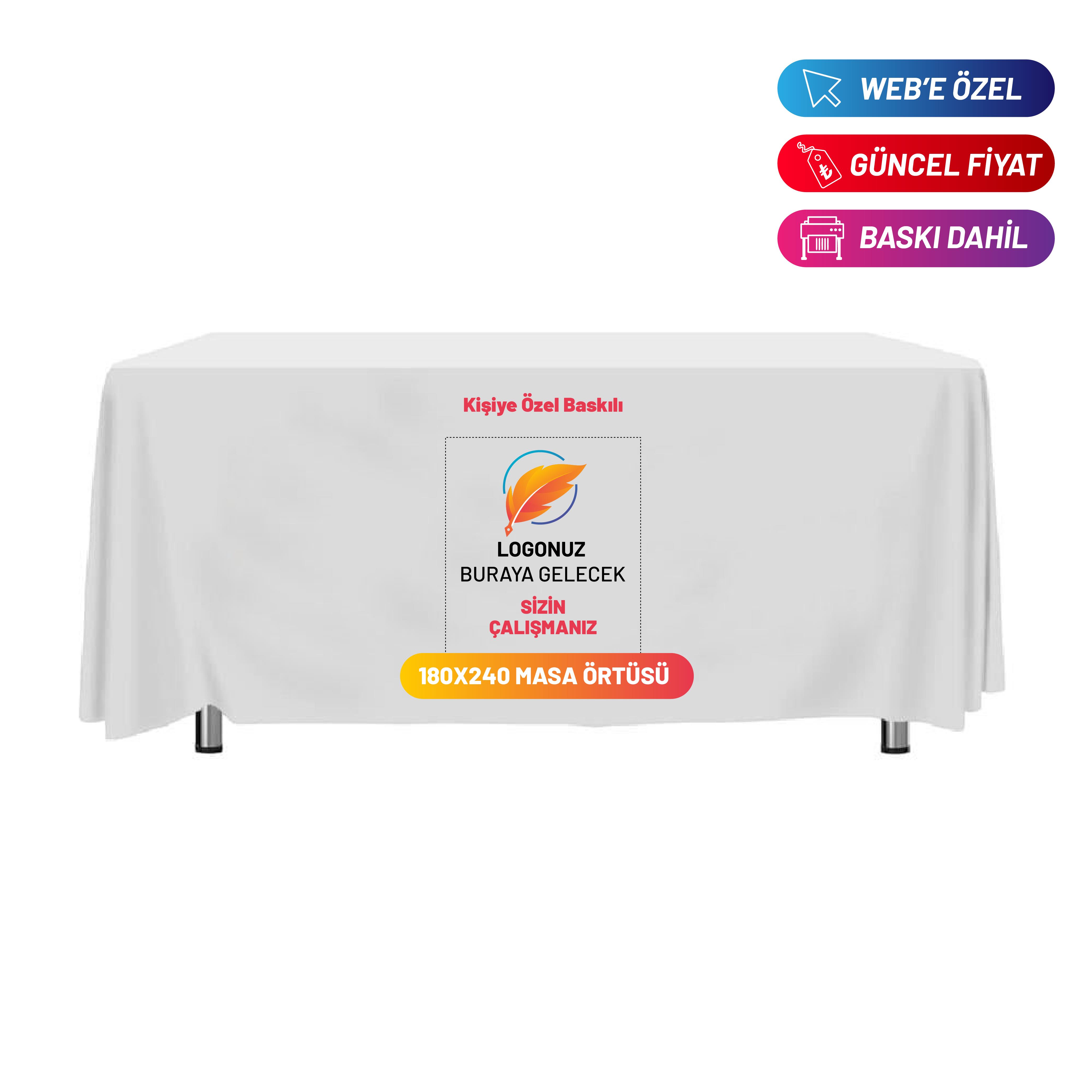 180x240 Cm Baskılı Masa Örtüsü