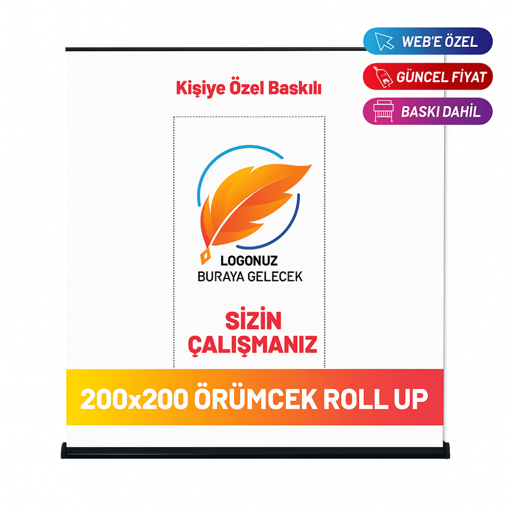 200×200 Cm Örümcek Roll Up