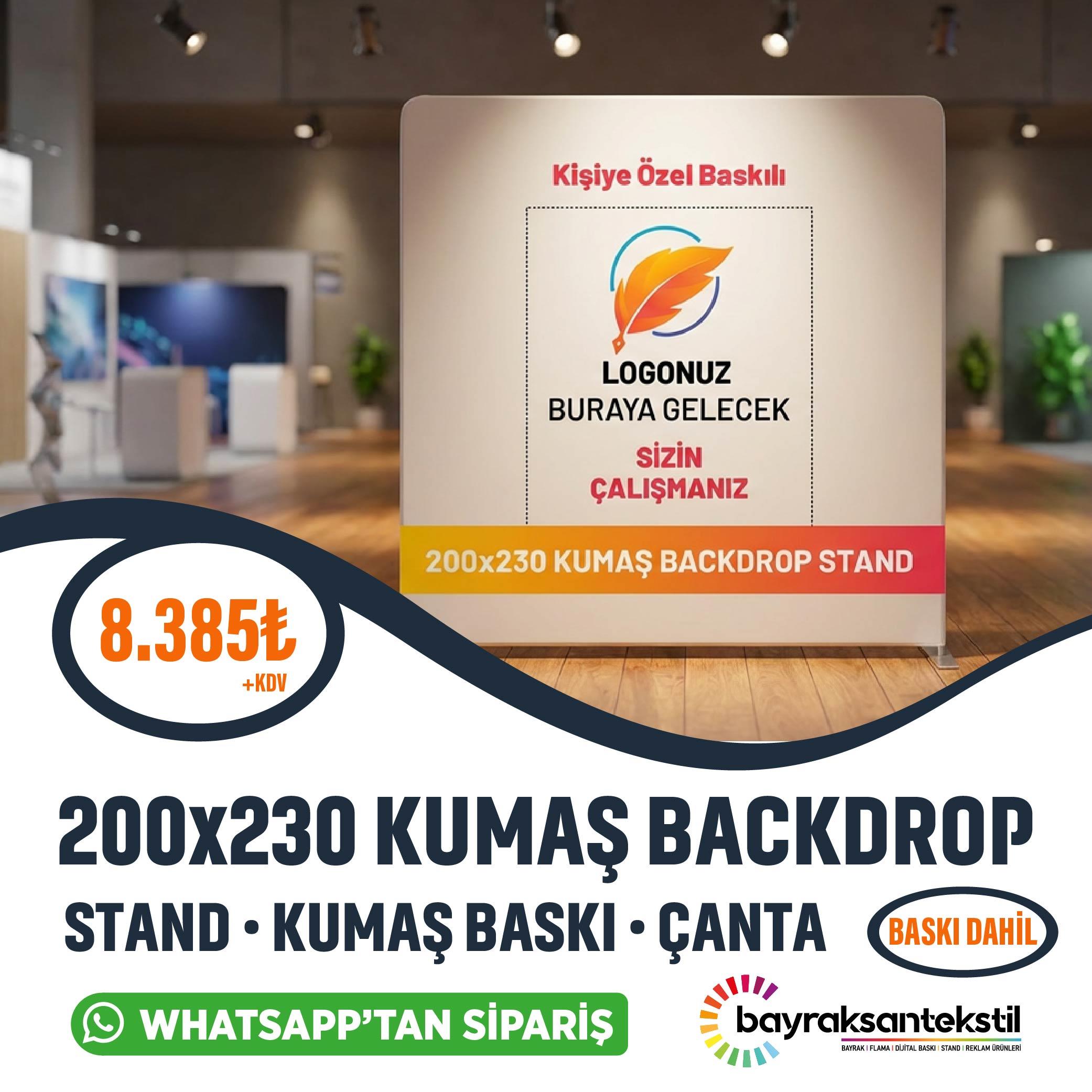 200x230 CM Kumaş Backdrop Stand