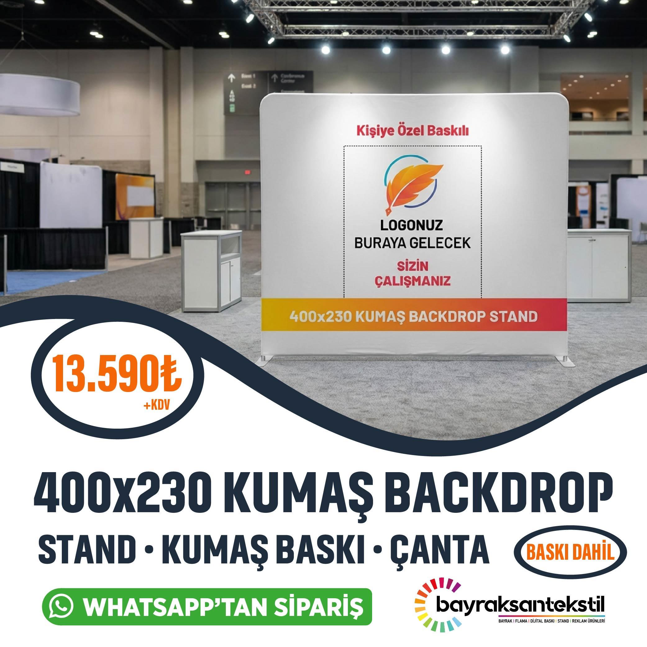 400x230 CM Kumaş Backdrop Stand