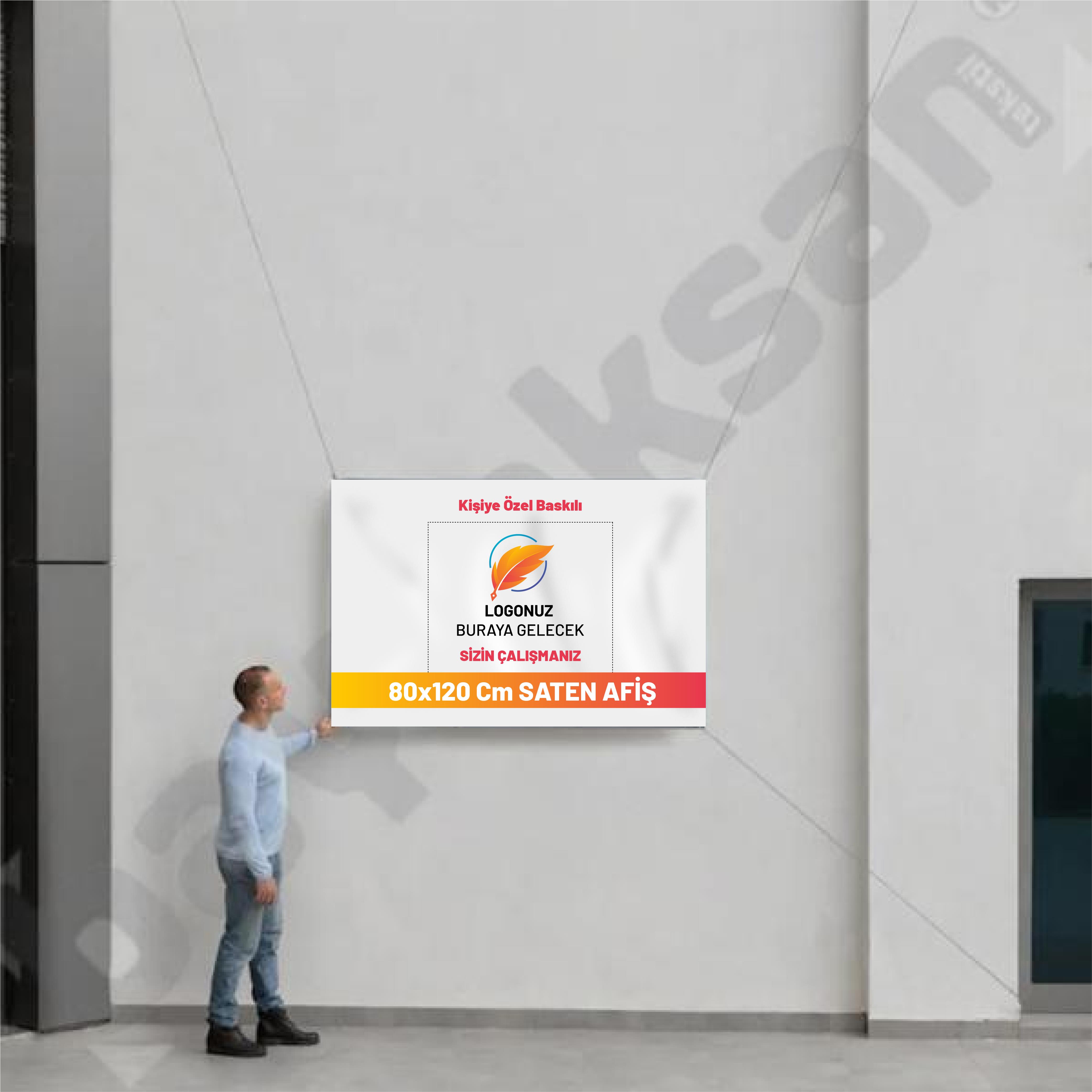 80x120 cm Saten Afiş